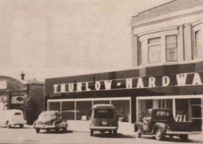 Front Street Scene from early 50's featuring Thurlow Hardward.