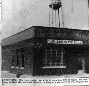 Farmers State Bank as it was in 1964