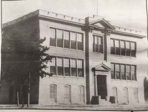 Pequot School Building corner of Main and Rasmussen.