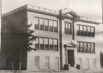 Pequot School Building corner of Main and Rasmussen.