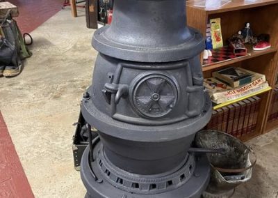 Pequot Lakes Train Station Wood Stove
