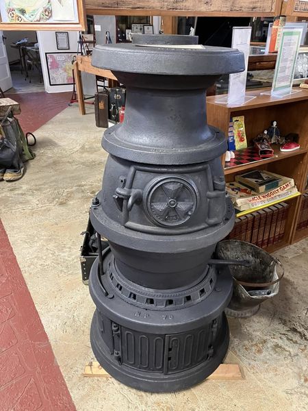 Pequot Lakes Train Station Wood Stove